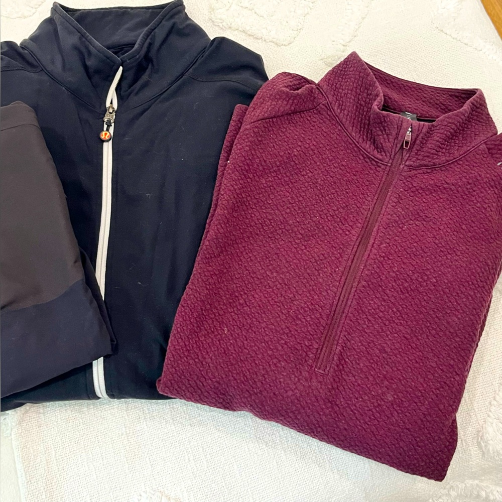 Men’s Lululemon Lot of three jackets in EUC